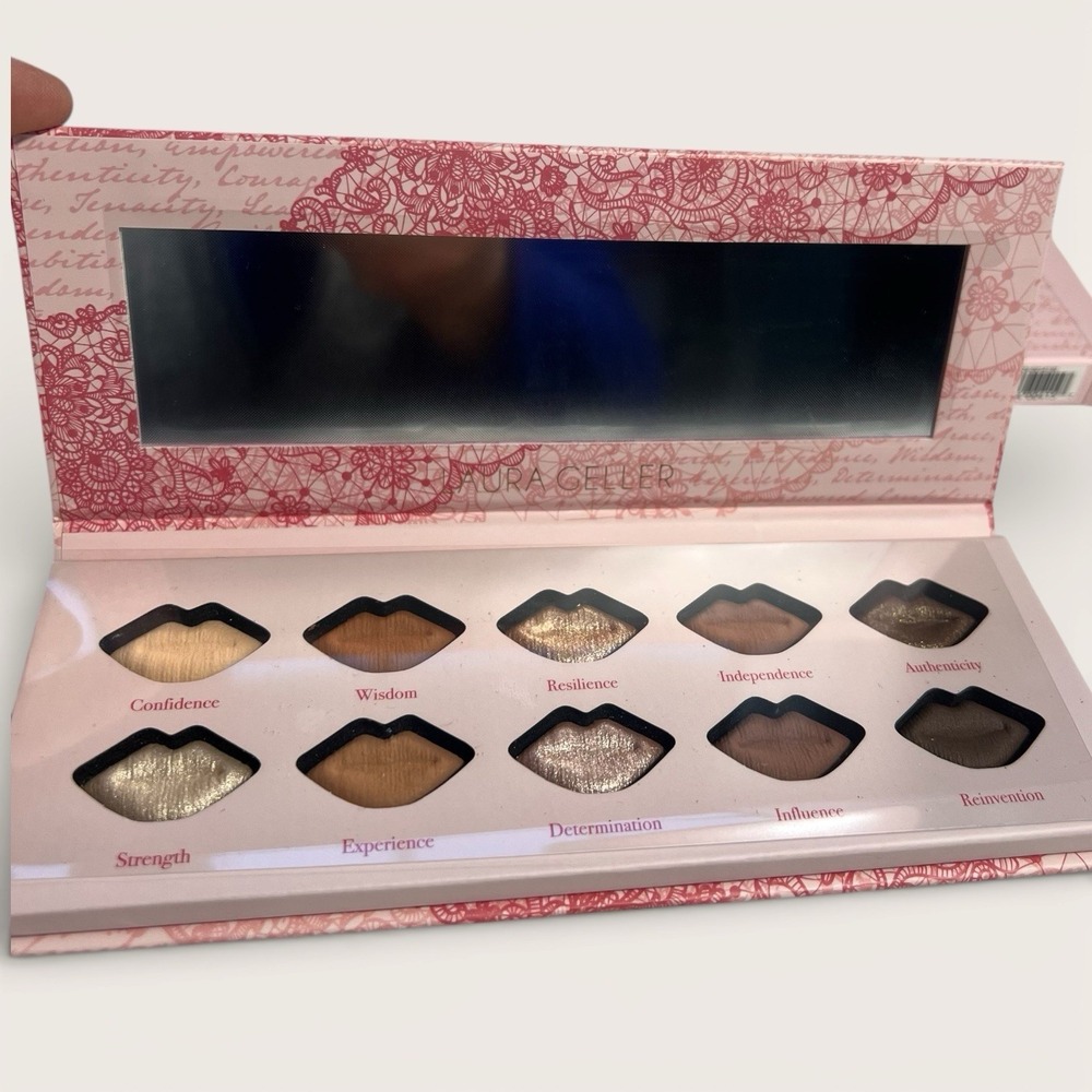 laura geller makeup Baked Kisses 10 Baked Eyeshadow NEW Warm Neutrals Palette